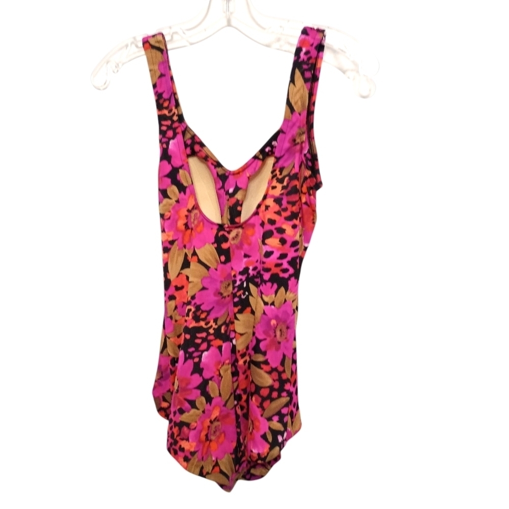 Rose Marie Reid - Floral One-Piece Swimsuit - Size 12 - Picture 4 of 9